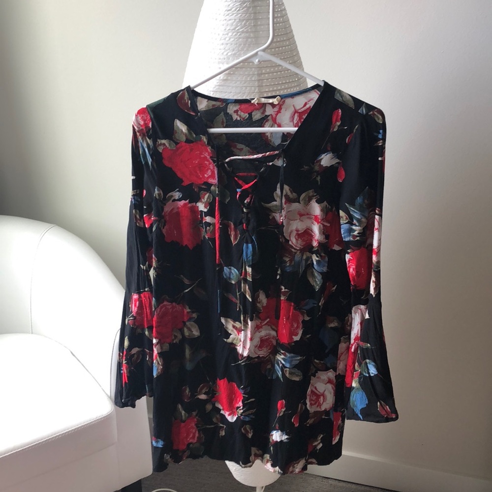 Black Roses Mini Dress